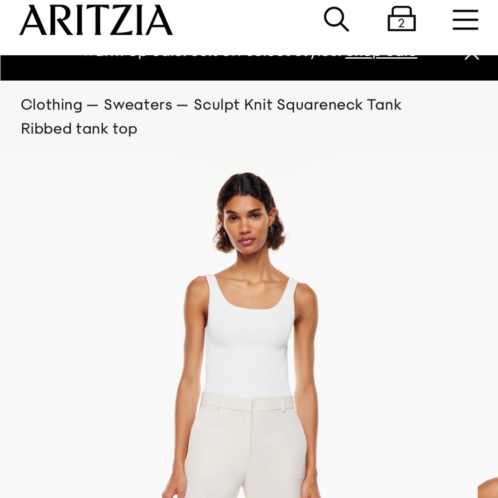 White tank top